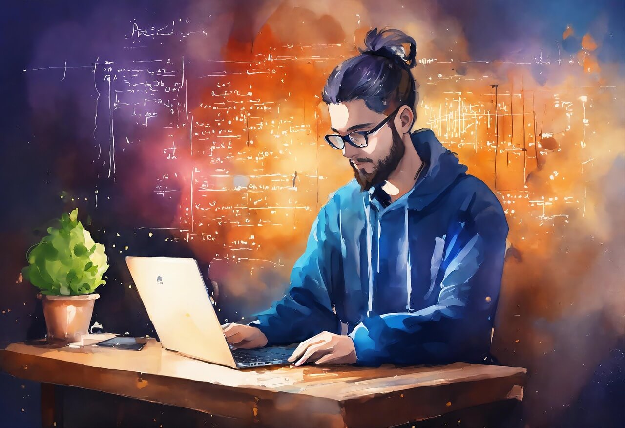 Developer Using Copilot In Ide