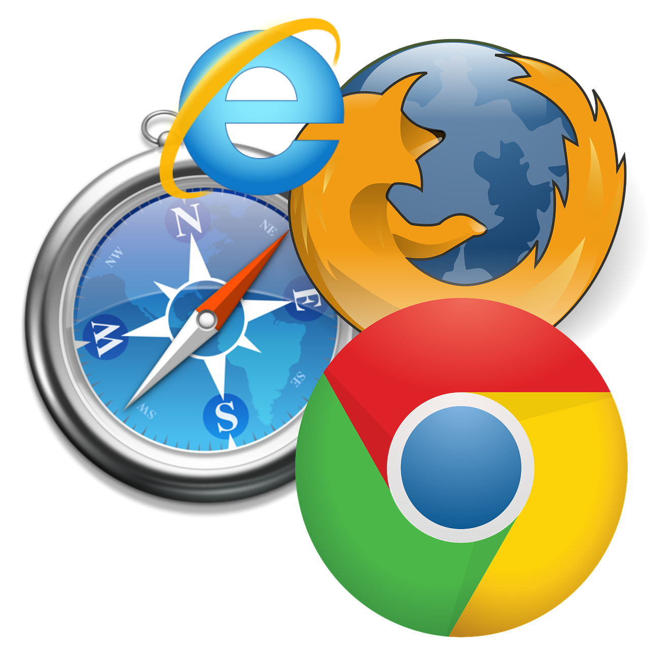 Multiple Browser Extensions in Use Illustration
