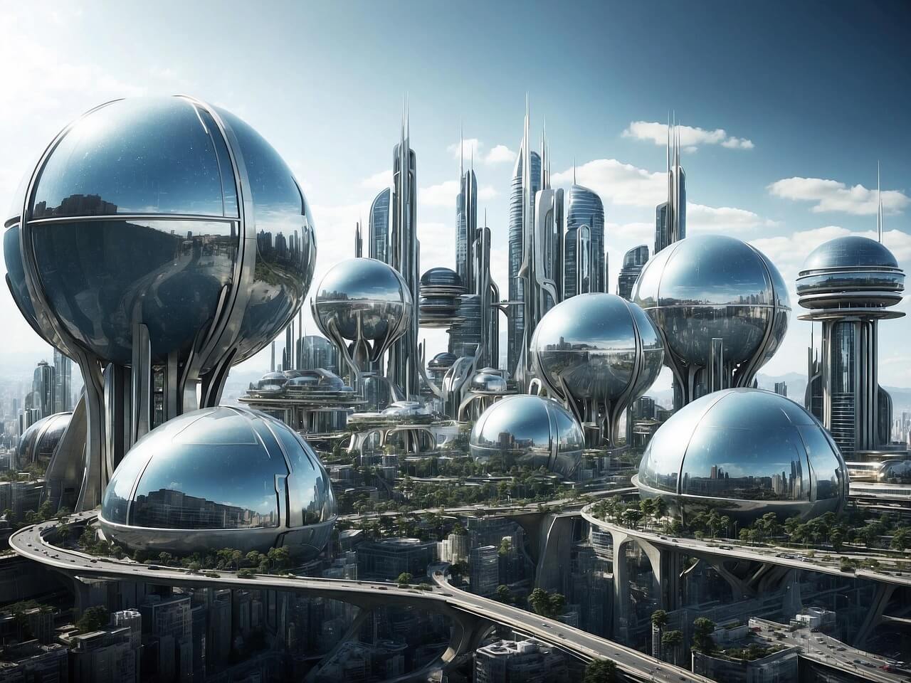 Futuristic Technology Landscape Overview